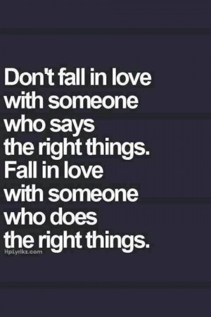 Don't fall in love