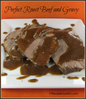 Roast Beef with Brown Gravy