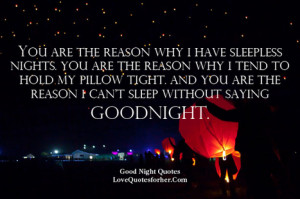 Good Night Quotes For Her ~ Romantic Goodnight Quotes For Her ...