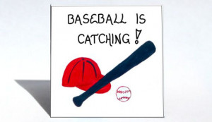 Baseball Magnet, Humorous quote ball game, ballgame, sports, Red Hat ...