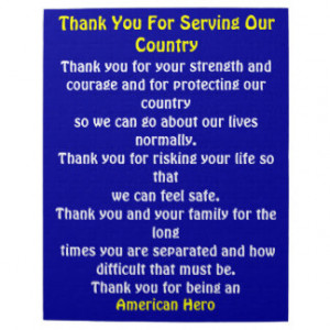 Thank You For Serving Our