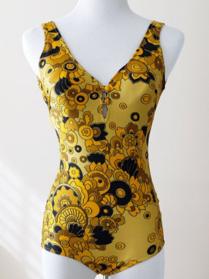 1960s Bathing Suit NWOT / 60s Mod Swimsuit // by WearAreTheyNow, $84 ...
