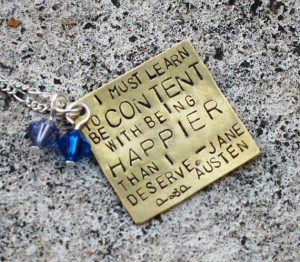 ... Gift Ideas for Book Lovers Day 7: Quote Necklace by Kristin & Giveaway