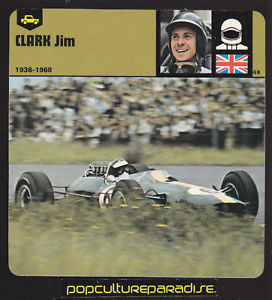JIM CLARK British Race Car Driver PICTURE BIOGRAPH CARD