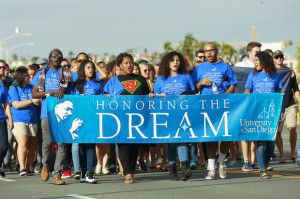 USD students march in the Martin Luther King Jr. parade along the ...