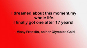 Missy Franklin Quote