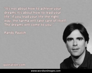 Randy pausch quotes