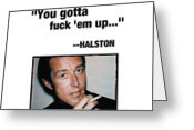 halston #fashion #quotes Greeting Card by Prepster Punk