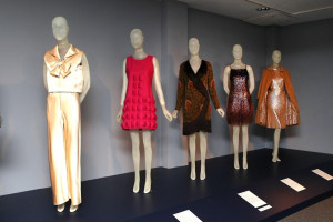 Lauren Bacall clothing, papers on display at fashion museum at Fashion ...