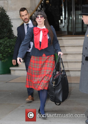 Lady Starlight - Lady Starlight leaving her London hotel on her way to ...