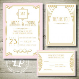 GREAT GATSBY personalised invitation by theparchmentplace on Etsy, $25