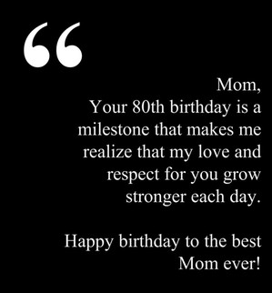 Quotes For 80th Birthday Party ~ 80th Birthday Wishes & Messages for ...