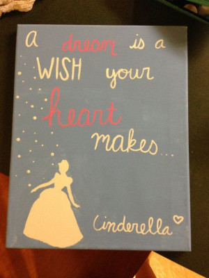 Cinderella Dream Quote painting by LovePurpleLiveGold on Etsy, $20.00 ...