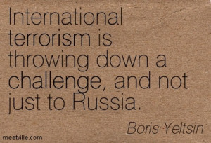 International Terrorism Is Throwing Down A Challenge - Challenge ...