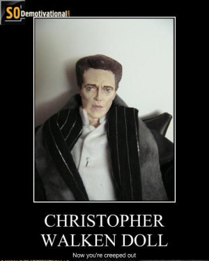 christopher walken motivational poster