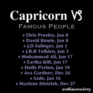 Famous Capricorn People