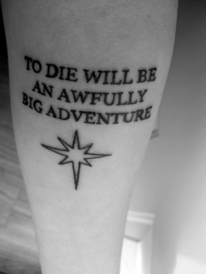 peter pan quote tattoo