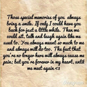 Those special memories...