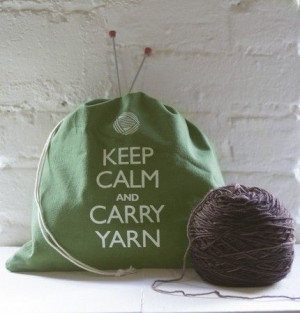Keep Calm and Carry Yarn Picture