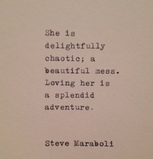 Steve Maraboli Love Quote Hand Typed on Vintage Typewriter