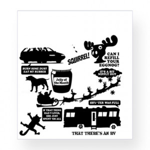 Christmas Vacation Quotes Wine Label