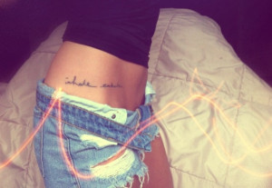 Hip Tattoos For Girls Quotes Rib tattoo quotes, chest quote