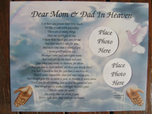mom and dad in heaven quotes