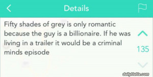 50 shades logic fifty shades of grey is only romantic because the guy ...