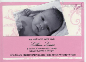 Baby Girl Birth Announcements Quotes