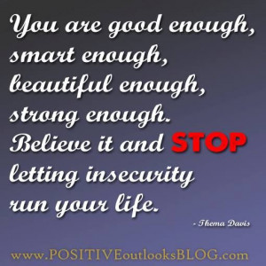Stop letting insecurity run your life