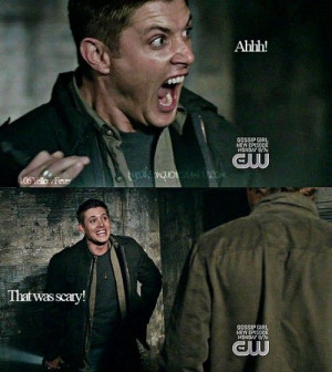 Supernatural Dean Quotes | Scary! Dean Winchester Supernatural by ...