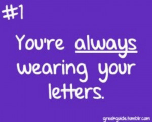 You Are Always Wearing Your Letters.