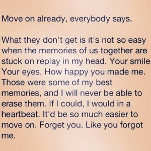 Move on already