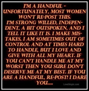 if you are a handful quotes quote girl girly quotes girly quote