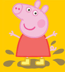 Peppa Pig Glitter Graphics Cute Animals Images Piglets 3D Stock Photos