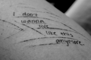 blood Black and White depressed depression sad pain anxiety sick self ...