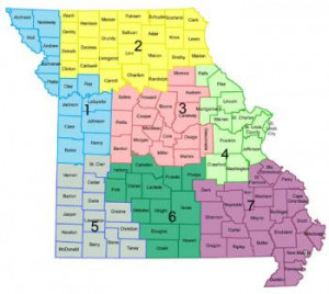 Printable Missouri Map With City