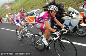 ... Giro d'Italia, Stage 17: Danilo Di Luca and Denis Menchov on the