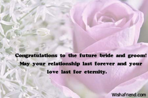 May God always pour his love,, Engagement Wish