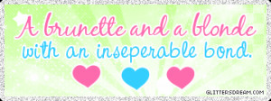 brunette and blonde