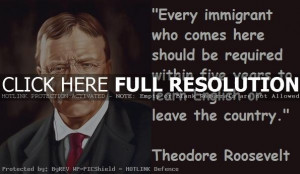 theodore roosevelt, quotes, sayings, learn english, immigrant