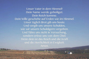 The Lord's Prayer in Deutsch Photo Credit, Kathryn Dienner