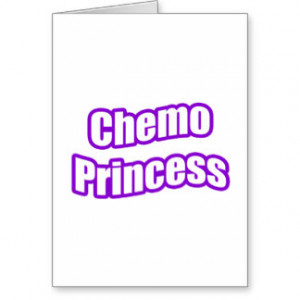 Chemo Princess (Purple) Greeting Cards