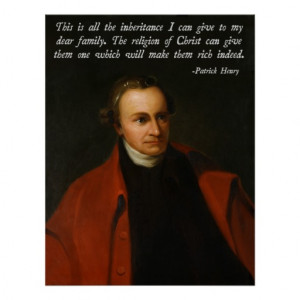 Patrick Henry Jesus Quote Print