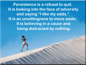 Persistence, Key to Success