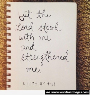 The lord stood with me quotes bible lord strength scripture