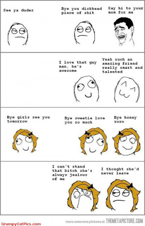 How Boys Behave In Friendships Vs How Girls Do Funny Meme Comics ...
