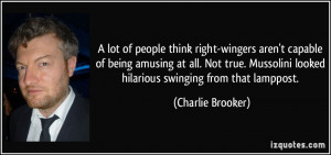 lot of people think right-wingers aren't capable of being amusing at ...