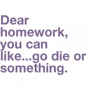 Do you do homework?