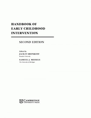 Handbook of Early Childhood Intervention page 1